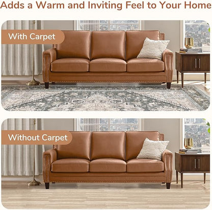 OPPODREAM Thin Throw Rugs 2x3, Small Washable Entryway Rugs 2 x 3 with Non Slip Backing, Low-Pile Faux Cashmere 2 x 3 Carpet, Greenish Grey