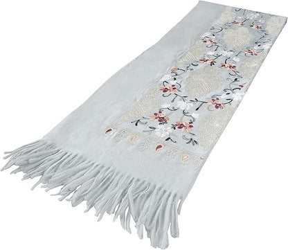 Urban CoCo Women's Embroidered Tassel Long Shawl Oversize Scarf Wraps for Women