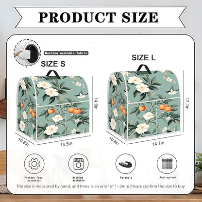 Mixer Dust Cover for 6-8 Qt Stand Mixer, Cloth Cover with 2 Storage Pockets for Stand Mixer Protective Covers Large for 6-8 Quart Mixer