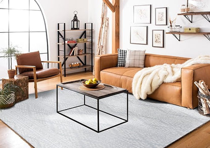 SAFAVIEH Area Rug 12x18 - Tulum Collection - Large - Light Grey & Ivory, Moroccan Boho Tribal Design, Non-Shedding & Easy to Clean, Ideal for Living Room, Bedroom, Dining Space (TUL272F)
