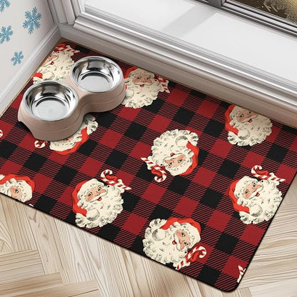 Dog Cat Food Mats for Floors, Absorbent Dog Bowl Mats for Food and Water, Quick Dry Pet Food Mat Non-Slip Pet Supplies