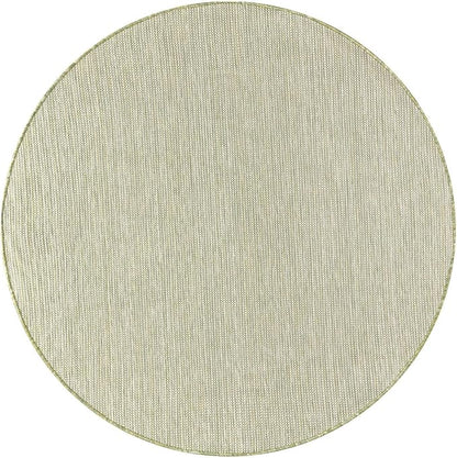 Keen Home Design Terrace Outdoor Round Rug - 8ft Round Washable Indoor/Outdoor Rug for Patio, Kitchen, Balcony, Beach, Garden, Deck and Porch, Size: 7'7" Round