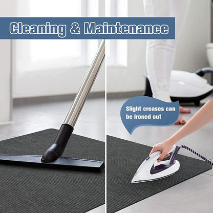 Placoot Desk Chair Mat for Hardwood Floor Corduroy Surface 55"x35" Office Chair Mat for Rolling Chairs,Large Anti-Slip Backing Under Desk Low-Pile Office Rug Floor Mat for Office/Home