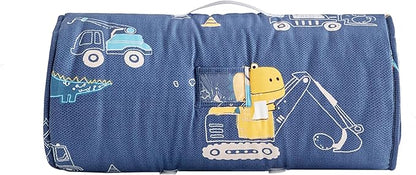 Toddler Nap Mat with Removable Pillow,Ultra Soft Slumber Bags for Girls,Kids Sleeping Bags with Roll Up Design, Perfect for Preschool,Daycare,Kindergarten