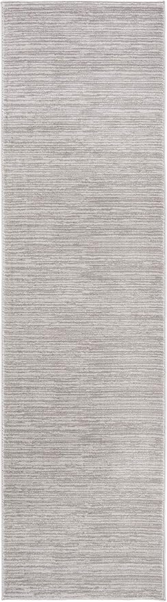 SAFAVIEH Vision Collection Runner Rug - 2'2" x 18', Silver, Modern Ombre Design, Non-Shedding & Easy to Clean, Ideal for Foyer, Hallway, Bedroom (VSN606G)