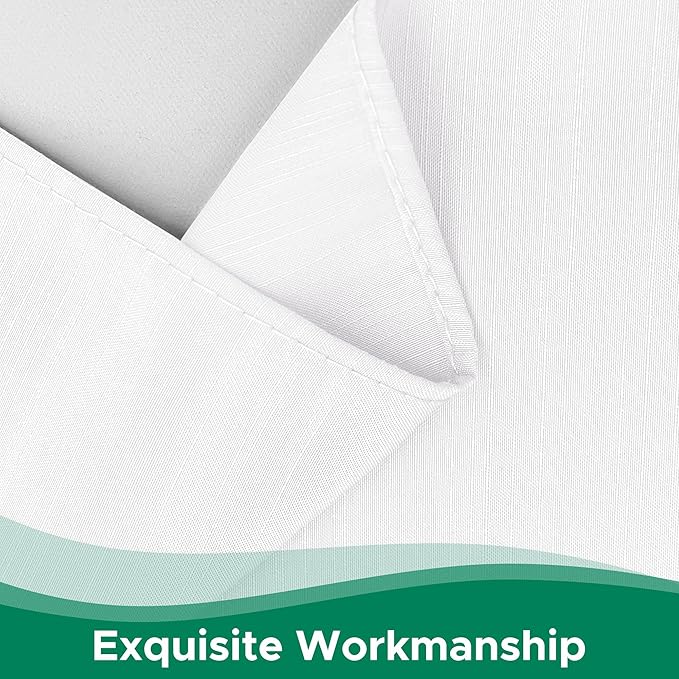 Biscaynebay Wrap Around Bed Skirts for Twin & Twin XL Beds with Extra Long Drop of 21", White Adjustable Elastic Dust Ruffles Easy Fit Wrinkle Resistant Silky Luxurious Fabric Machine Washable