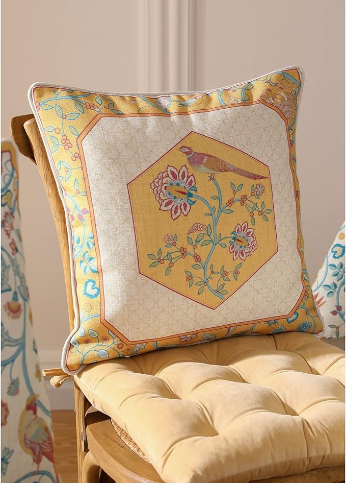 patdrea Linen Decorative Throw Pillow Covers Set Soft Durable Cushion Cases Pillowcase for Couch Bedroom Car Living Room 18"x 18"