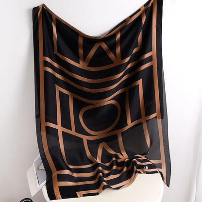 Fashion Scarves Scarf 100% Silk Feeling Scarf Silk Like Scarves Long Lightweight Sunscreen Shawls for Women