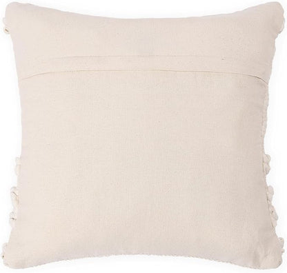 REDEARTH · Tufted Throw Pillow Cushion Covers - Boho Textured Woven Decorative Cases Set for Couch, Sofa, Bed, Farmhouse, Chair, Patio, Car - 100% Cotton (18x18 ; Boho Chic Natural) Pack of 2