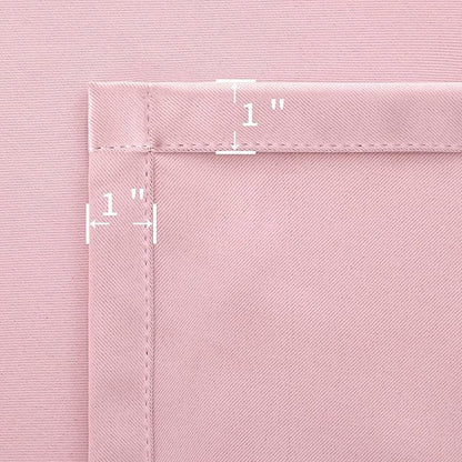 BGment Baby Pink Blackout Curtains 36 Inch Length for Short Window - Small Drapes Thermal Insulated with Rod Pocket Privacy for Cafe Kitchen Bathroom Girl Bedroom, 34 x 36 Inch, 2 Pnels