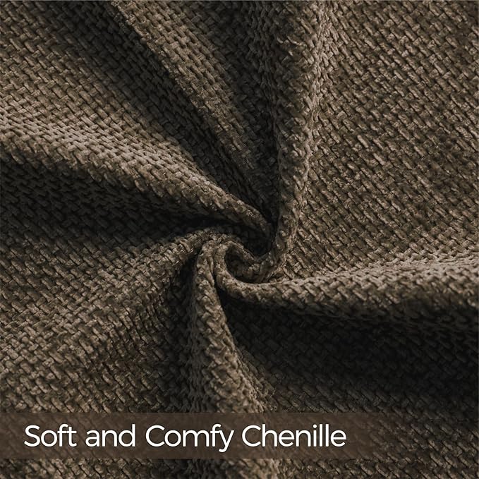 a moment Dark Brown Chenille Throw Pillow Covers 20x20 Inch Pack of 2 Modern Decorative Throw Pillow Covers Farmhouse Cross Covers Home Decor for Sofa Bedroom Living Room