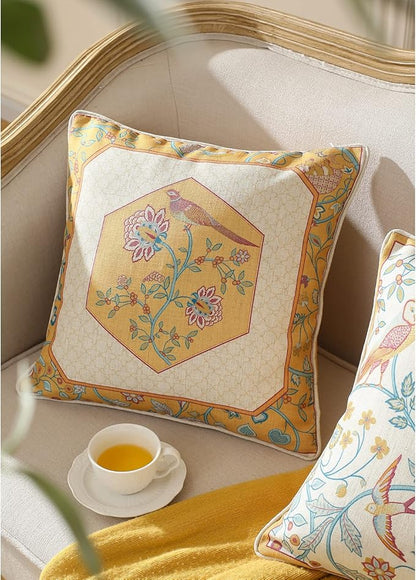 patdrea Linen Decorative Throw Pillow Covers Set Soft Durable Cushion Cases Pillowcase for Couch Bedroom Car Living Room 18"x 18"
