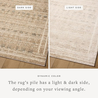Loloi Jeremiah Brent Bleecker Collection BLE-07 Khaki/Natural 9'-2" x 13' Area Rug