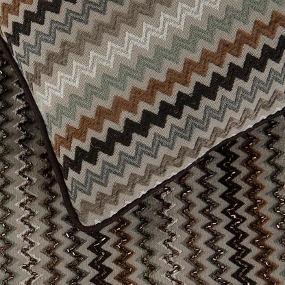 The HomeCentric Decorative Designer Handmade Bed Runner Without Pillow Cover, 53 x 18 Inch Velvet Designer Twin Size Bed Scarf with Tassle & Bead Embroidered Bed Linen Foot Warmer Home - Chevron Fun