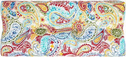 FUNHOME Outdoor Bench Cushion 45 x18 inch with Non-Slip Grips,Water Resistant Porch Swing Cushion,Bench Pillow Pads,Floral Tufted Cushions for Patio Garden Furniture,45" Seat Cushions(Phoenix)