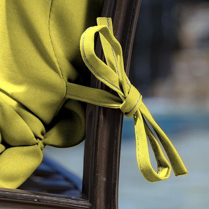 Arden Selections Outdoor Dining Chair Cushion 20 x 20, Lemon Yellow Leala