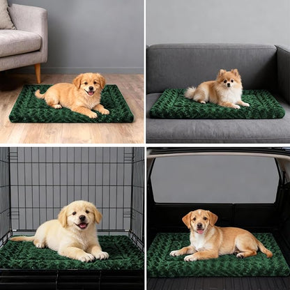 Soft Reversible Dog Mat - Dual-Sided Design for All Seasons - Machine Washable for Crates, Travel, and Home