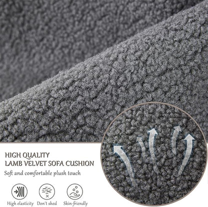 Armrest Cover, Recliner Chair Protector, Furniture Protector Slip, Side Storage Pocket, Stretch Armchair Couch Arm Rest Cover for Recliner, Chair, Sofa (Light Gray,3 Seater(5pcs))