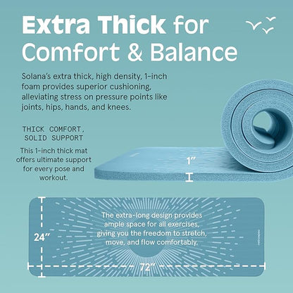 Retrospec Solana 1 inch Yoga Mat