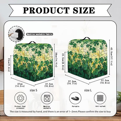 St. Patrick's Day Mixer Covers Shamrock Kitchen Aid Stand Mixer Dust Covers Protector for 4.5-8 Quart Fit Tilt Head & Bowl Lift Models Butterfly Dreamcatcher Mixer Cover
