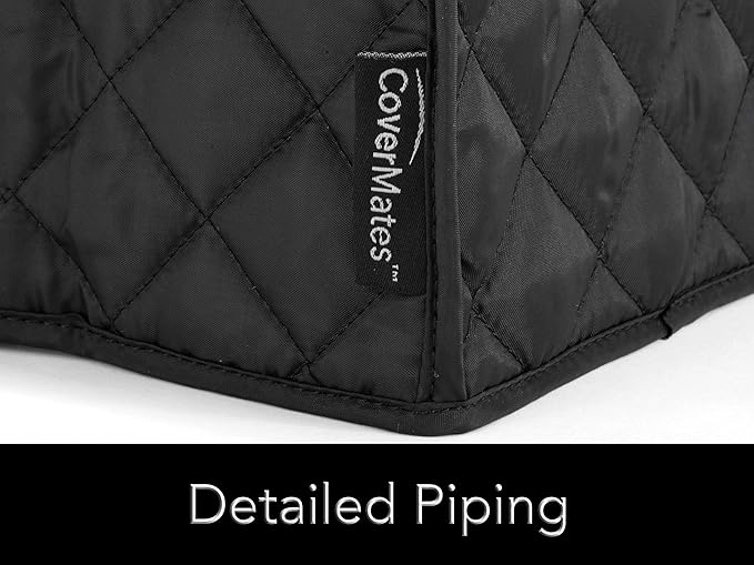 Covermates Keepsakes - Coffee Maker Cover - Dust Protection - Stain Resistant - Washable - Appliance Cover, Black