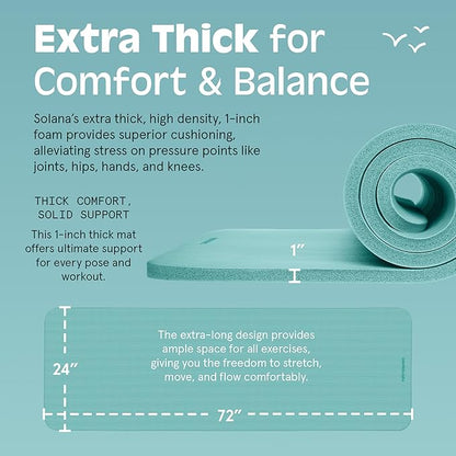Retrospec Solana 1 inch Yoga Mat