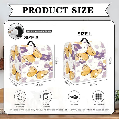 Mixer Dust Cover for 6-8 Qt Stand Mixer, Cloth Cover with 2 Storage Pockets for Stand Mixer Protective Covers Large for 6-8 Quart Mixer