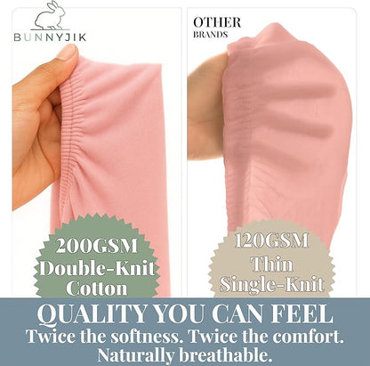 GOTS 100% Organic Bassinet Sheets - Luxurious Turkish Cotton for Halo, SNOO, Dream on Me Karley & Lacy, Delta Children and Simmons Kids City Sleeper Oval or Rectangle Bassinet Bed Pads or Mattresses