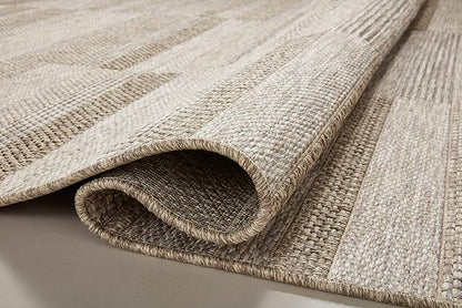 Loloi Dawn Collection Indoor/Outdoor DAW-03 Brown 3'-9" x 5'-9" Accent Rug