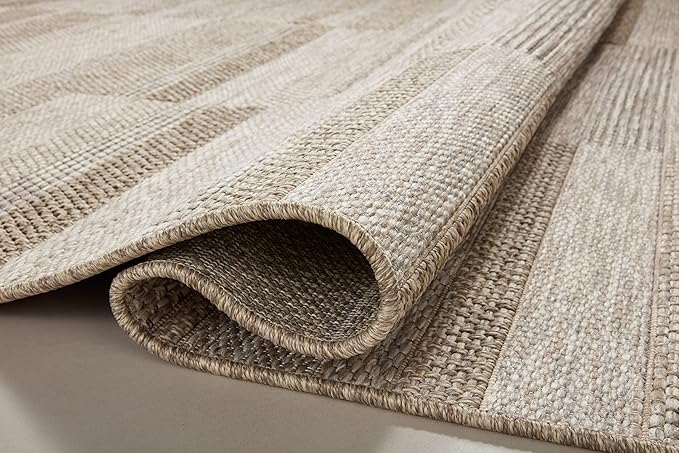 Loloi Dawn Collection Indoor/Outdoor DAW-03 Brown 8'-10" x 12'-2" Area Rug