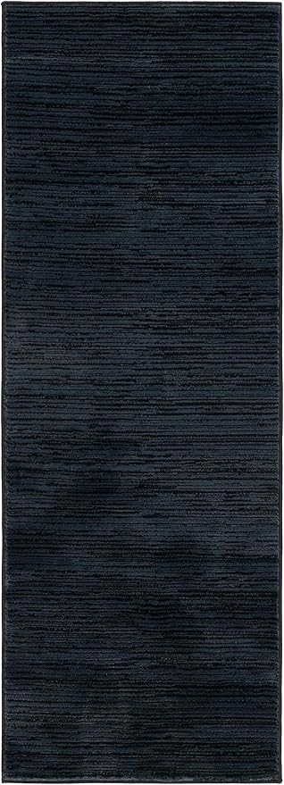 SAFAVIEH Vision Collection Runner Rug - 2'2" x 16', Black, Modern Ombre Design, Non-Shedding & Easy to Clean, Ideal for Foyer, Hallway, Bedroom (VSN606Z)