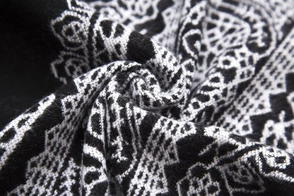 Women's Vintage Pattern Open Front Poncho Cape Shawl Winter Shawl Wraps