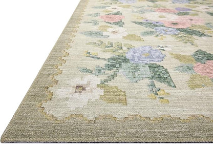 Loloi Rifle Paper Co. Rosa Collection RSA-02 Cream/Multi 2'-6" x 7'-6" Runner Rug