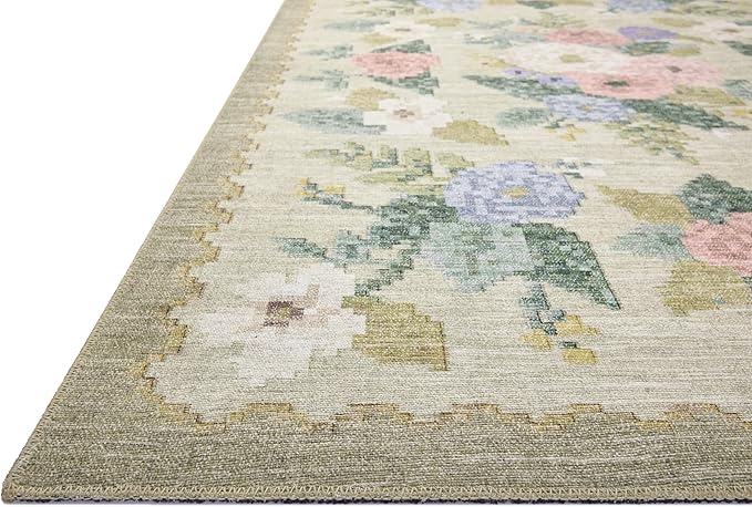 Loloi Rifle Paper Co. Rosa Collection RSA-02 Cream/Multi 2'-0" x 5'-0" Accent Rug
