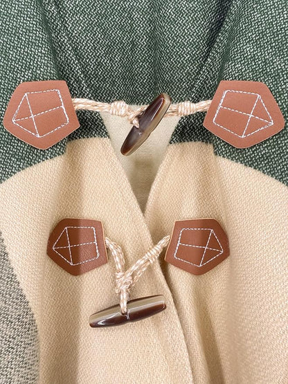 Moss Rose Women's Travel Plaid Shawl Wrap Open Front Poncho Cape for Fall Winter