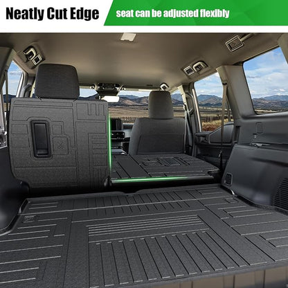 Cargo Mat for Toyota Land Cruiser 2026 2025 2024, Trunk Mat with Backrest Mat All Weather Protection Cargo Liner Replacement for 2025 Toyota Land Cruiser Accessories