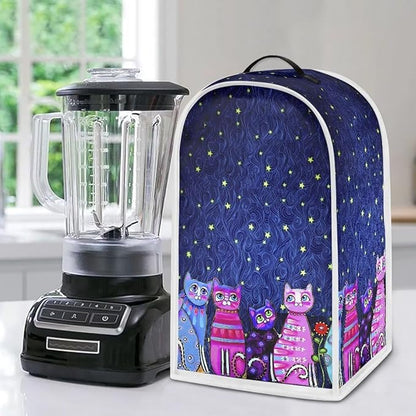 Talayituse Galaxy Cat Print Blender Cover Kitchen Appliance Covers Stand Mixer or Coffee Juice Machine Blender Dust Cover and Fingerprint Protection