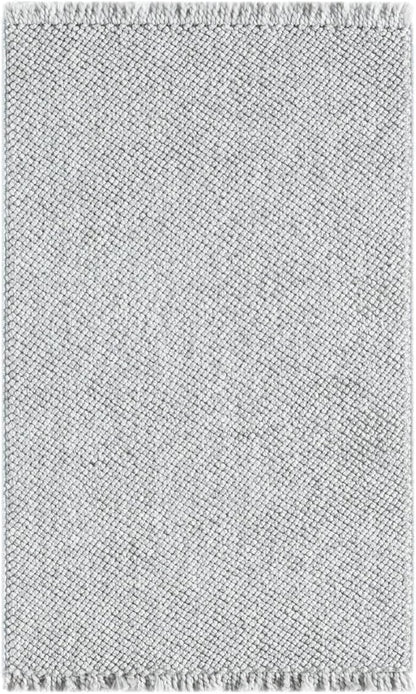 LUXE WEAVERS Solid Machine Woven Gray 2x3 Area Rug, Indoor Stain-Resistant Carpet