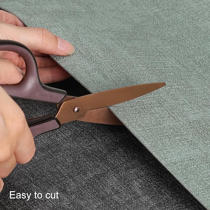 Table Runners 55 Inches Long, Dual-Sided Faux Leather Farmhouse Table Runner Waterproof Heatproof Non-Slip for Living Room Party Home Decor Holiday Decorations(Gray Sage Green, 12 x 55 Inch)
