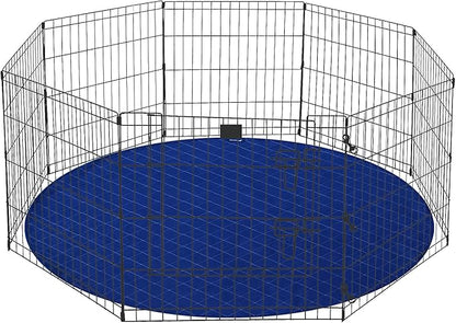 Washable Pee Pads for Dogs, Waterproof Round 48" Dog Whelping Pads, Reusable Pee Pad Quilted, Fast Absorbing Training Pads for Dogs, Housebreaking Absorption Pads,Grey & Navy