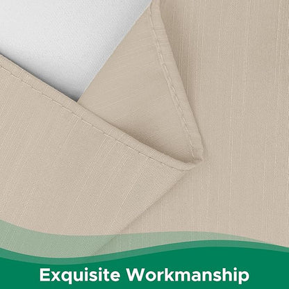 Biscaynebay Wrap Around Bed Skirts for Full & Full XL Beds 14" Drop, Light Camel Adjustable Elastic Dust Ruffles Easy Fit Wrinkle & Fade Resistant Silky Luxurious Fabric Solid Machine Washable
