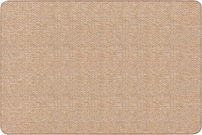 House, Home and More Skid-Resistant Carpet Indoor Area Rug Floor Mat - Praline Brown - 6 Ft X 9 Ft - Non Slip Rubber Backing, Stain Resistant, Dog Friendly, Living Room Bedroom Kitchen Entryway