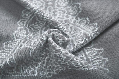 Women's Vintage Pattern Open Front Poncho Cape Shawl Winter Shawl Wraps