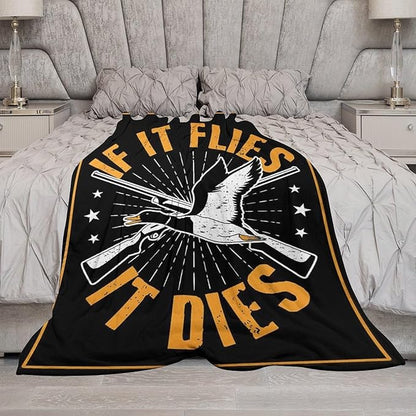 Goose Hunting Blanket Hunting Gifts for Men Goose Hunting Accessories Hunting Throw Blanket for Adults Soft Warm Cozy Fleece Blanket for Couch Sofa Bed 50"x60"