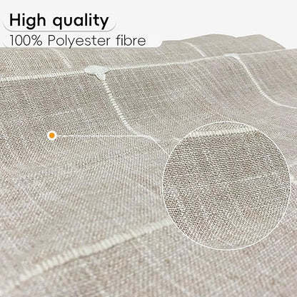 Coffee Table Cloth, Table Cover with Pockets and Tassel,Coffee Grid for Living Room Small Rectangle Tablecloths Washer Dryer Fridge Top Dust Cover,Easy Care Machine Washable