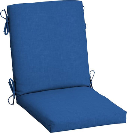 Arden Outdoor Dining Chair Cushion, 20 x 20, Rain-Proof, Fade Resistant, Cobalt Blue Texture