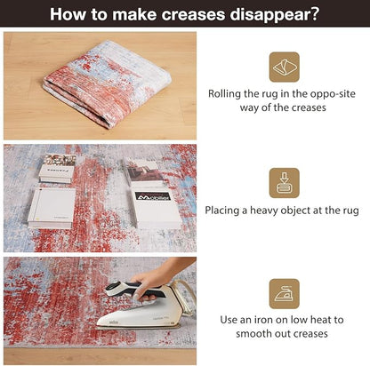 40"x50" Modern Abstract Office Chair Rug, Easy to Clean Computer Chair Rug, Under Desk Rugs for Home Office, Desk Rugs for Rolling Chairs, Floor Mat for Hardwood Floors, Desks Carpet for Tile Floor