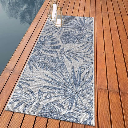 Keen Home Design Terrace Outdoor Runner Rug - 2x8 Washable Indoor/Outdoor Rug for Patio, Kitchen, Balcony, Beach, Garden, Deck and Porch, Size: 2'2"x7'7"