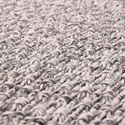 Easy Jute Rug 6x9 Indoor Outdoor Natural Rugs Solid Fiber Rug Woven Area Rug Boho Easy Clean Inside Carpet for Living Room Bedroom Dining Room Hallway or Outdoor Patio Porch (6 X 9 Silver)