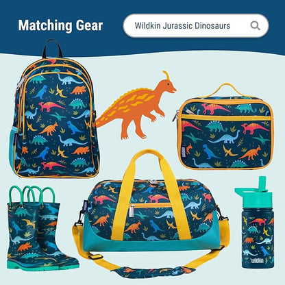 Wildkin Kids Microfiber Nap Mat – Soft Sleep Mat with Pillow, Ideal for School & Travel - Jurassic Dinosaurs